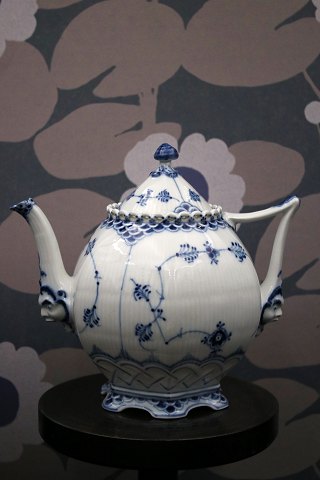 Royal Copenhagen Blue Fluted Ful lace teapot with masks. 
RC# 1/1119...