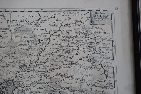 Landkort Tønder
"Der Amt Tondern ohne LundtofftHerde"
1648
H: 52cm
B: 64cm
Med indramning