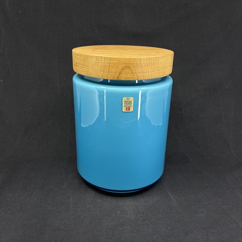 Ocean blue Palette storage jar, 21 cm.