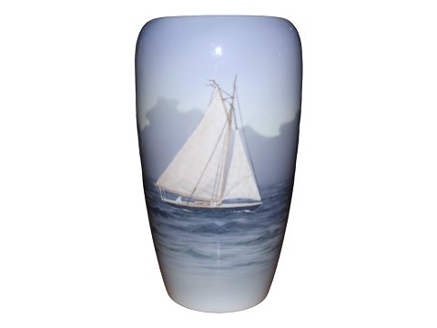 Royal Copenhagen 
Vase wtih sailboat