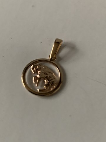 Zodiac sign for gold chain, Aries. Pendants/Charms 8 carat Gold