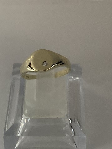 Gold ring with a diamond in 14 carat gold
Size 53
SOLD