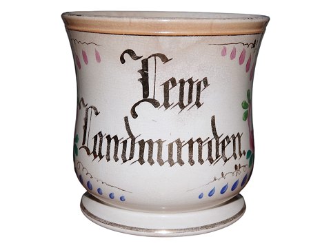 Aluminia 
Large mug from 1882 "LEVE LANDMANDEN"