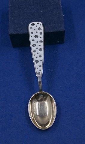 Michelsen Christmas spoon 1945 of Danish partial gilt silver.