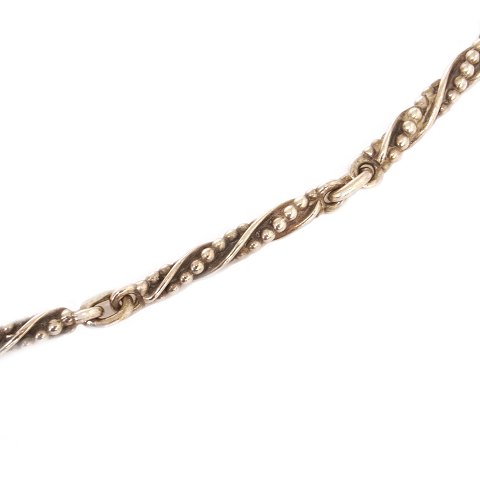 Georg Jensen leddelt halskæde i sterlingsølv #301. 
L: 75cm