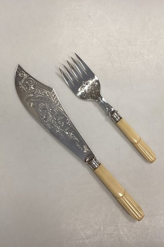 Engelsk Sølvplet Fiskeserverings sæt 
