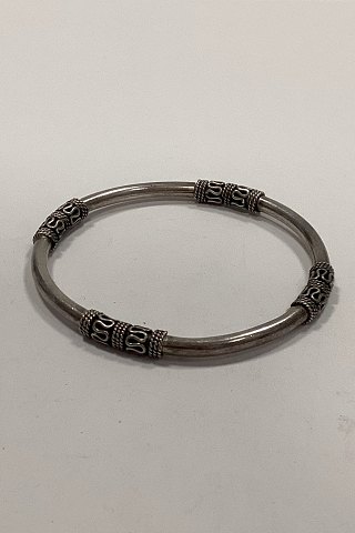 Ornamenteret Armring i Sølv