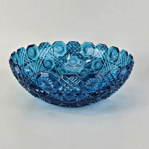 HG diamantskål 
Blåt glas
23 cm
