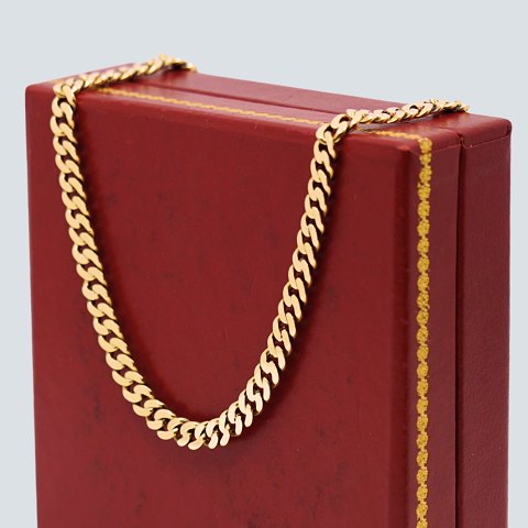 A necklace of 14k gold, l. 51 cm