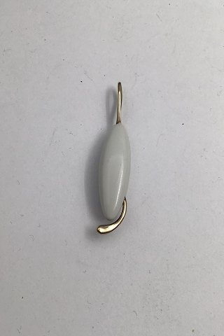 Royal Copenhagen Porcelæn / Sterling Sølv Vedhæng