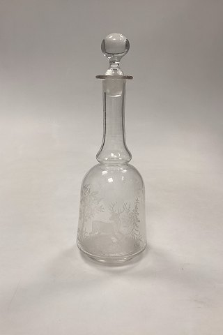 Hjorteglas Karafel fra Kastrup Glasværk