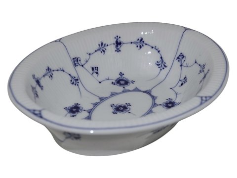Blue Fluted PlainRare, small oblong bowl