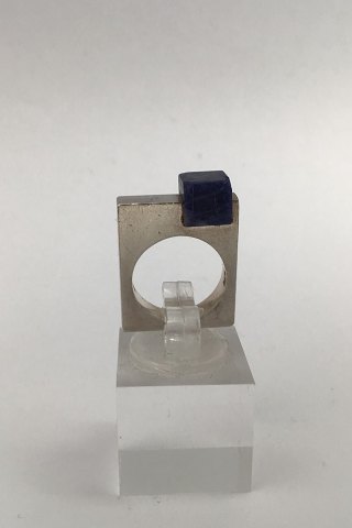 Uwe Helmuth Moltke Sterling Sølv Ring (Sodalit)