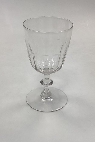 Holmegaard Christian VIII Rødvinsglas gammelt med bred fod - 14,7 cm