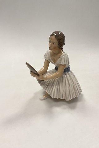 Dahl Jensen Figur Ballerina med Spejl No. 1224