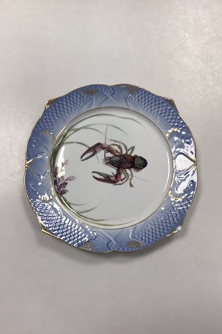 Royal Copenhagen Blåt Fiskestel Tallerken No. 19/3002