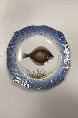 Royal Copenhagen Blåt Fiskestel Tallerken No. 19/3002