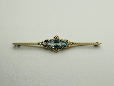 14 karats guld broche