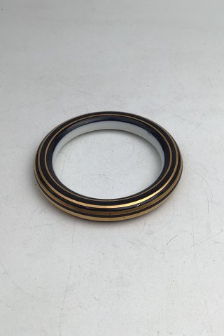 Royal Copenhagen Porcelæn Armring (Guld / Sort)