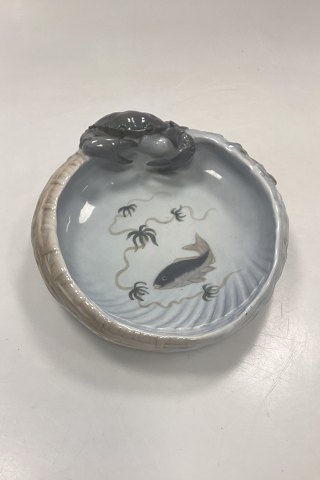 Royal Copenhagen Art Nouveau Skål med Krabbe No. 2465