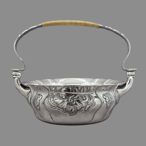 A. Dragsted; Bowl in sterling silver with handle