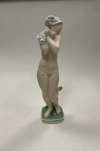 Royal Copenhagen Gerhard Henning overglasur figur af Badende Pige No 2428