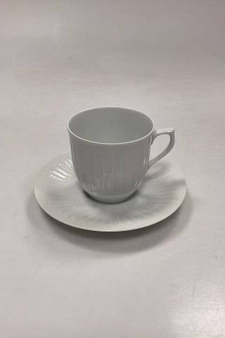 Bing og Grøndahl Ballerina Hvid Kaffekop og Underkop No. 072/305