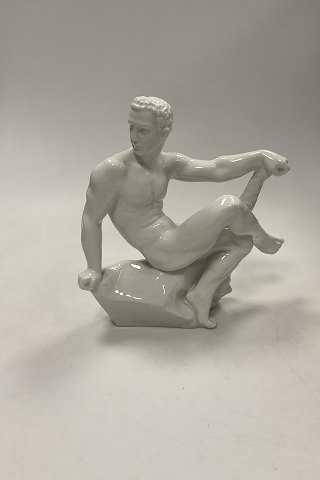 Dahl Jensen Blanc de Chine Figur Hercules af Jens Jacob Bregnø No. 1179