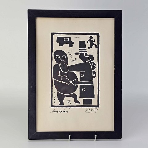 Henry Heerup trykArrestation32x23,5 cm