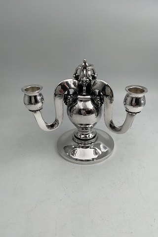 C C Hermann Sterling Sølv 3 Armet Lysetage