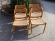 2 chairs NO Moller into oak with wicker seats 5000 m2 showroom