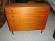 Chest of drawers in teak wood in fine quality Danish design from the 1960 5000 
m2 showroom