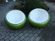 2 recliners in nice green color with white leather covers 5000 m2 showroom
