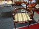 Armchair in mahogany from approximately 1820 in Empia with intasia 5000 m2 
showroom
