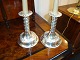 Candlesticks  silvered from around 1920. Newly polished. 
5000 m2 showroom.
