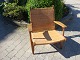 Hans Wegner CH 27 armchair in oak with original cane. Designed in 1949. In good 
condition 5000 m2 showroom
