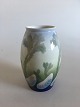 Tidligt Porsgrund Art Nouveau Vase med tang og muslinger