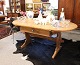 Southern jutlandish baroque table in original condition with fine patina.
5000m2 showroom.