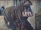 Pierre Noyelle, French artist, born in 1901.
Hippopotamus. Oil on canvas.