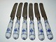 6 Blue Fluted Knives SOLD