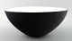 Krenit bowl by Herbert Krenchel. Black metal and white enamel.
