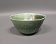 Keramik skål i lysegrøn/turkis glasur, nr.: 3 af Saxbo.
5000m2 udstilling.
