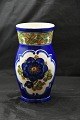 Aluminia Vase m/blå blomst