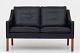 Roxy Klassik præsenterer: Børge Mogensen / Fredericia FurnitureBM 2208 - 2 pers. sofa i originalt, sort læder ...