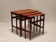 Set of nesting tables in teak designed by Hans J. Wegner and from the 1960s.
5000m2 showroom.