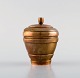 Cawa art deco lidded jar in bronze ca. 1940
Danish design.