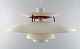 Poul Henningsen. PH5 pendant made of white lacquered metal. Produced by Louis 
Poulsen. 1970