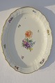 Royal Copenhagen porcelain, Saxon flower, Oval dish 1557