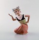 Dahl Jensen porcelain figurine. Oriental dancer. Model number 1323. 1st factory 
quality. 1920/30