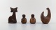 Lars Bergsten. Four unique ceramic figures.
Swedish design approx. 1960